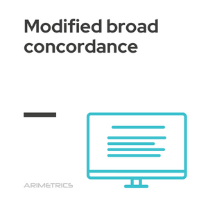 Modified broad concordance