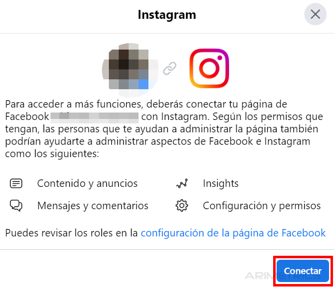 Cómo vincular una cuenta de Instagram con una página de Facebook 