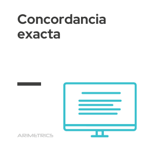 Concordancia exacta