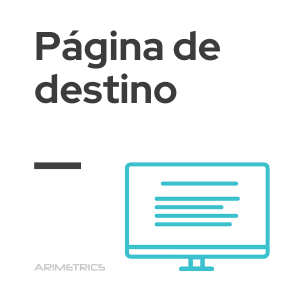 página de destino